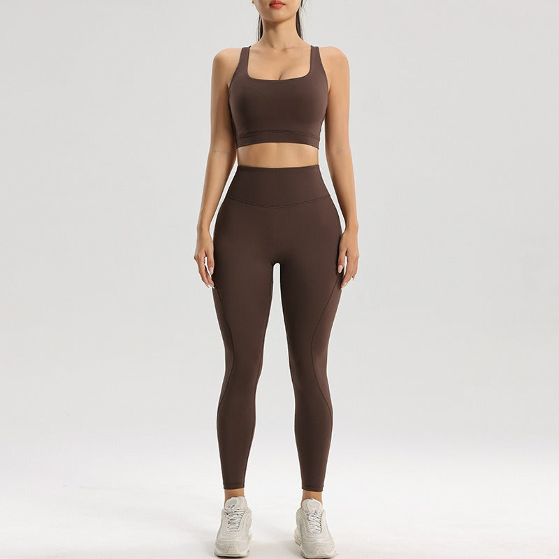(Copy) Women's sports and fitness set yoga and running two-piece set bra underwear quick drying base pants