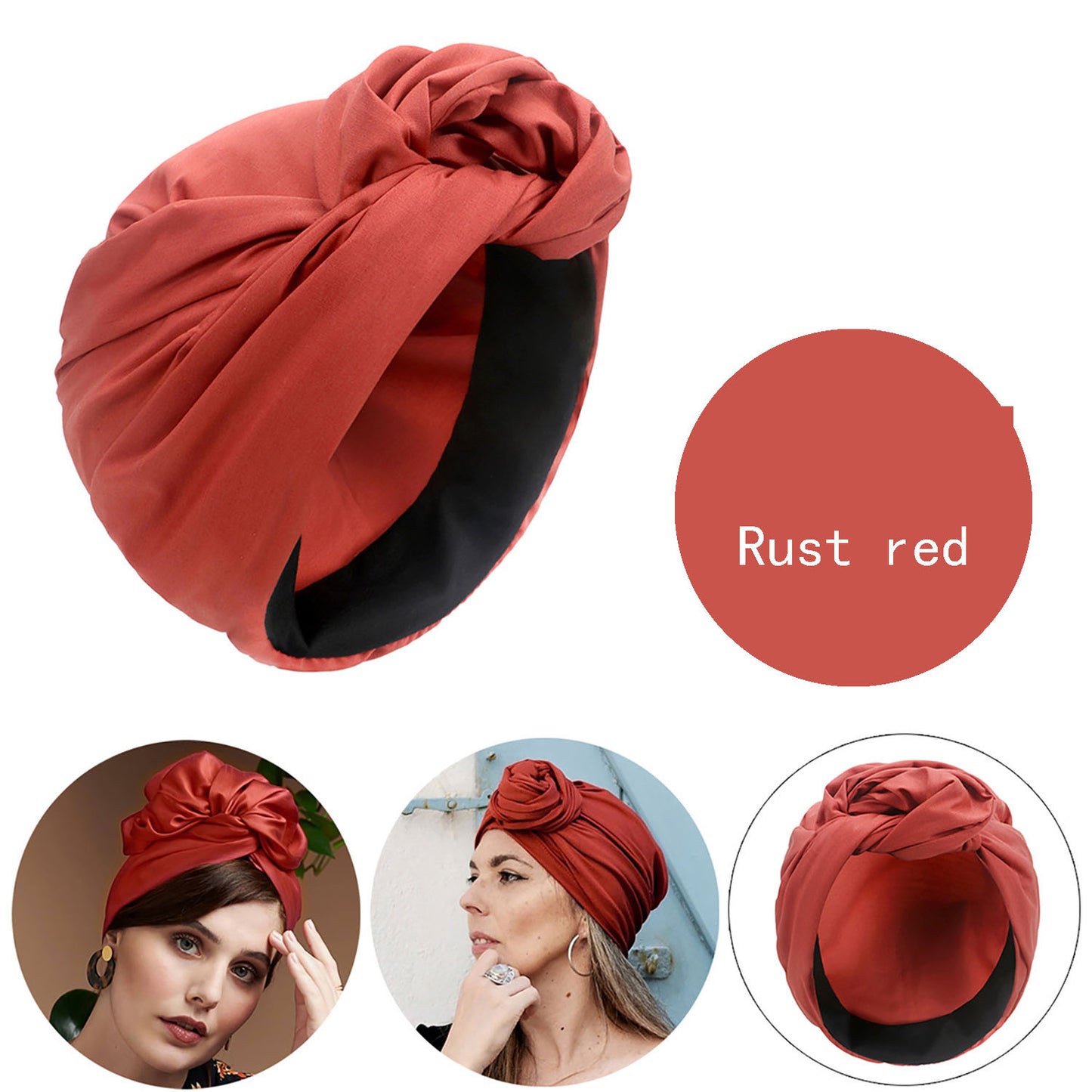 Adult fashionable turban French retro turban multi-strap turban