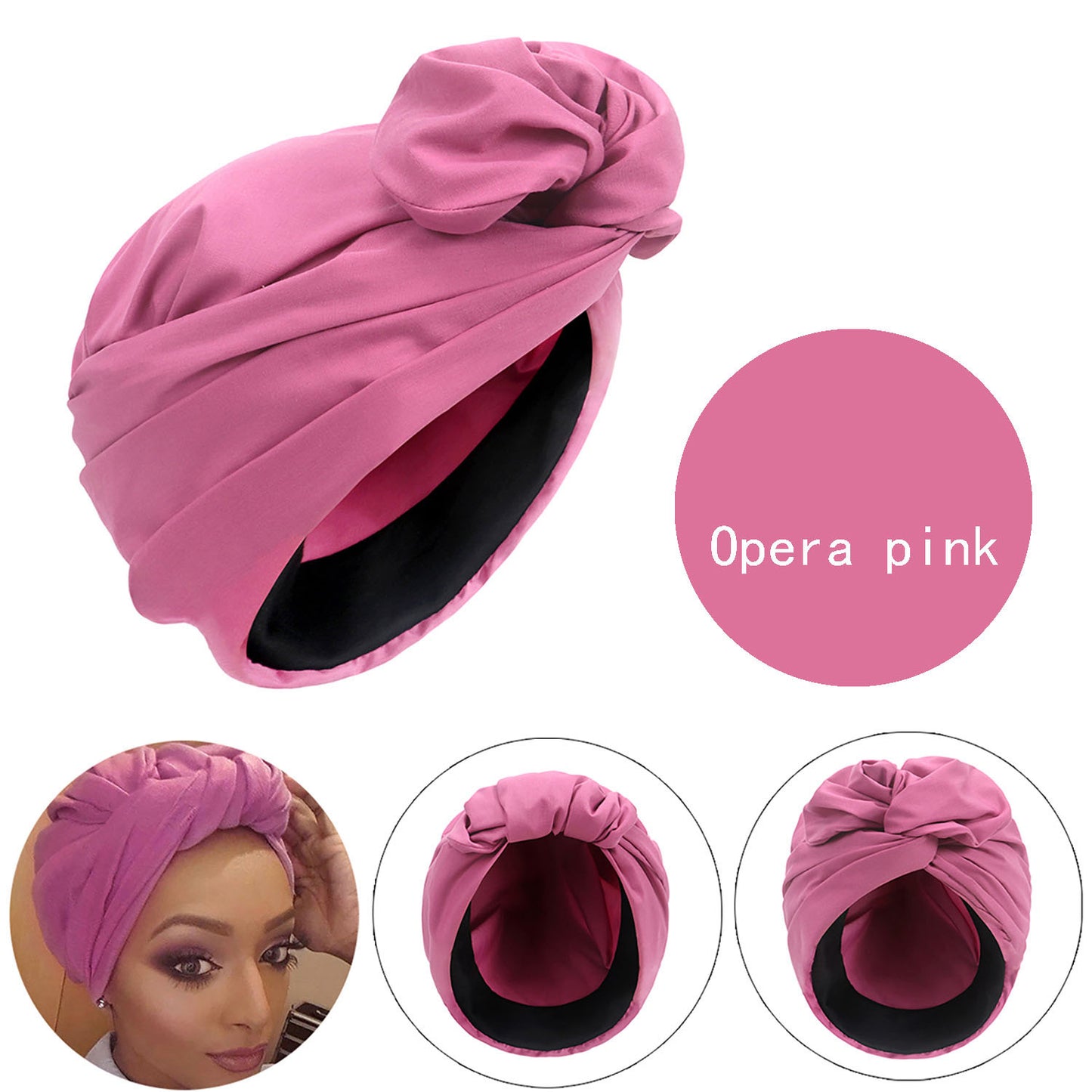Adult fashionable turban French retro turban multi-strap turban