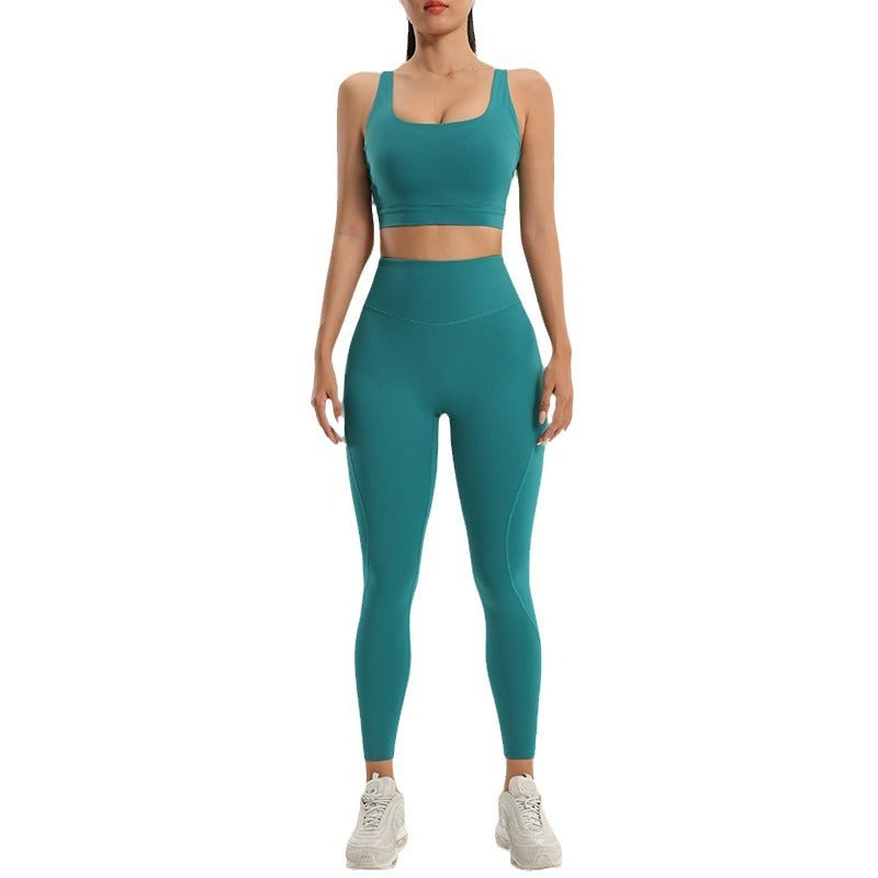 (Copy) Women's sports and fitness set yoga and running two-piece set bra underwear quick drying base pants