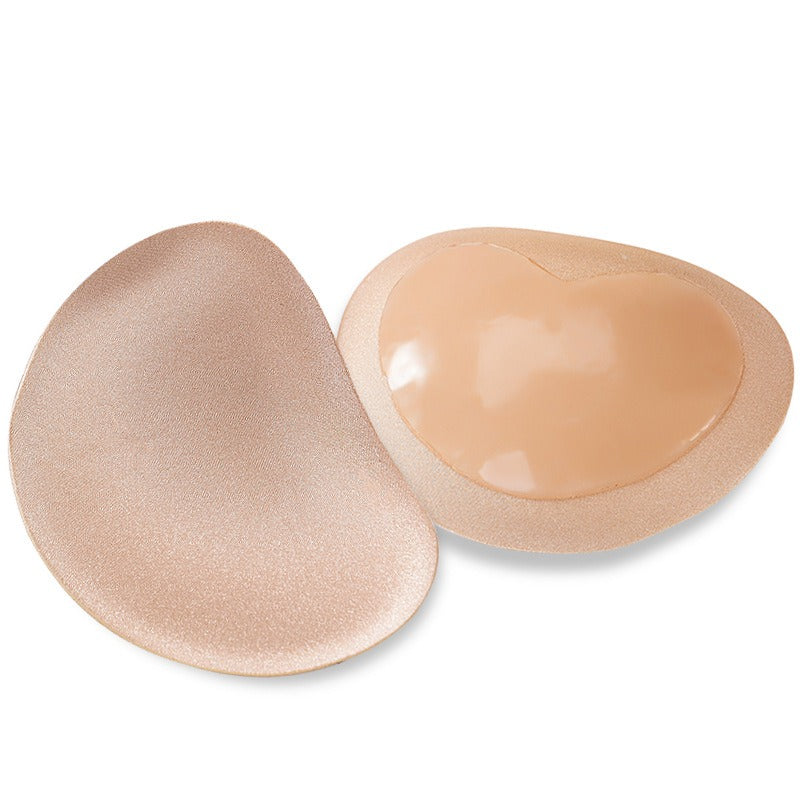 Silicone breast pad heart-shaped insert silicone invisible bra 3D thickened silicone breast pad