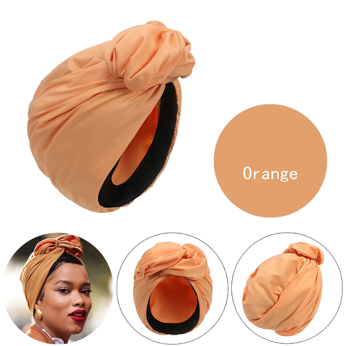 Adult fashionable turban French retro turban multi-strap turban