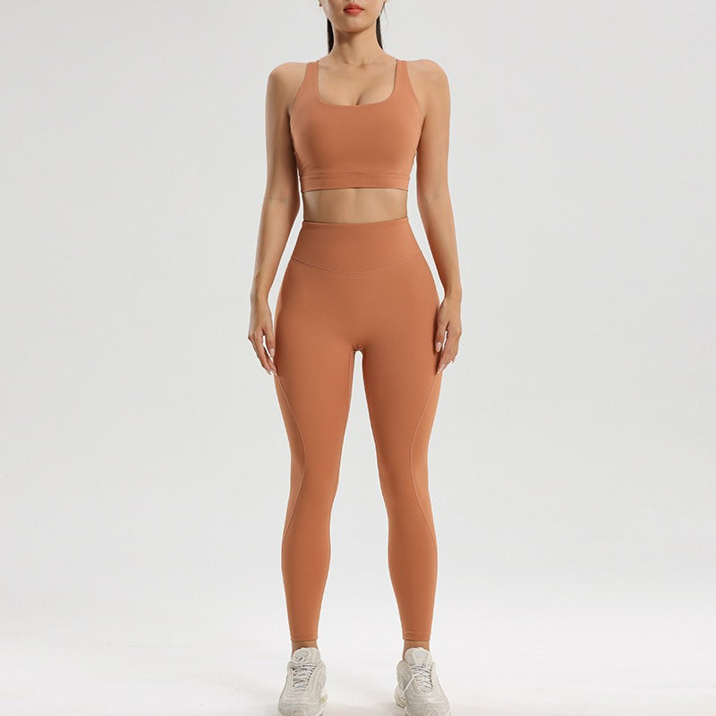(Copy) Women's sports and fitness set yoga and running two-piece set bra underwear quick drying base pants