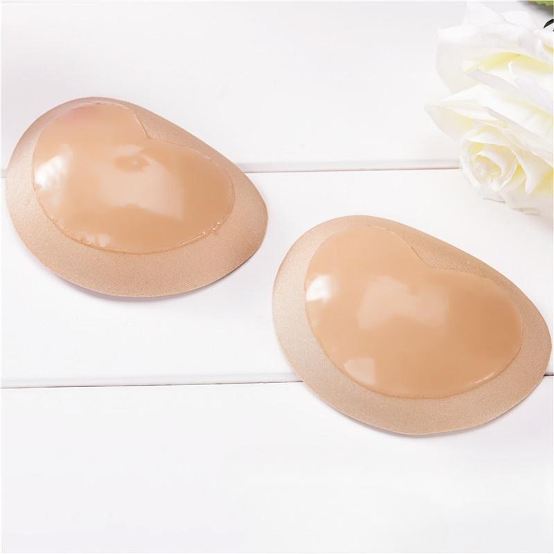 Silicone breast pad heart-shaped insert silicone invisible bra 3D thickened silicone breast pad