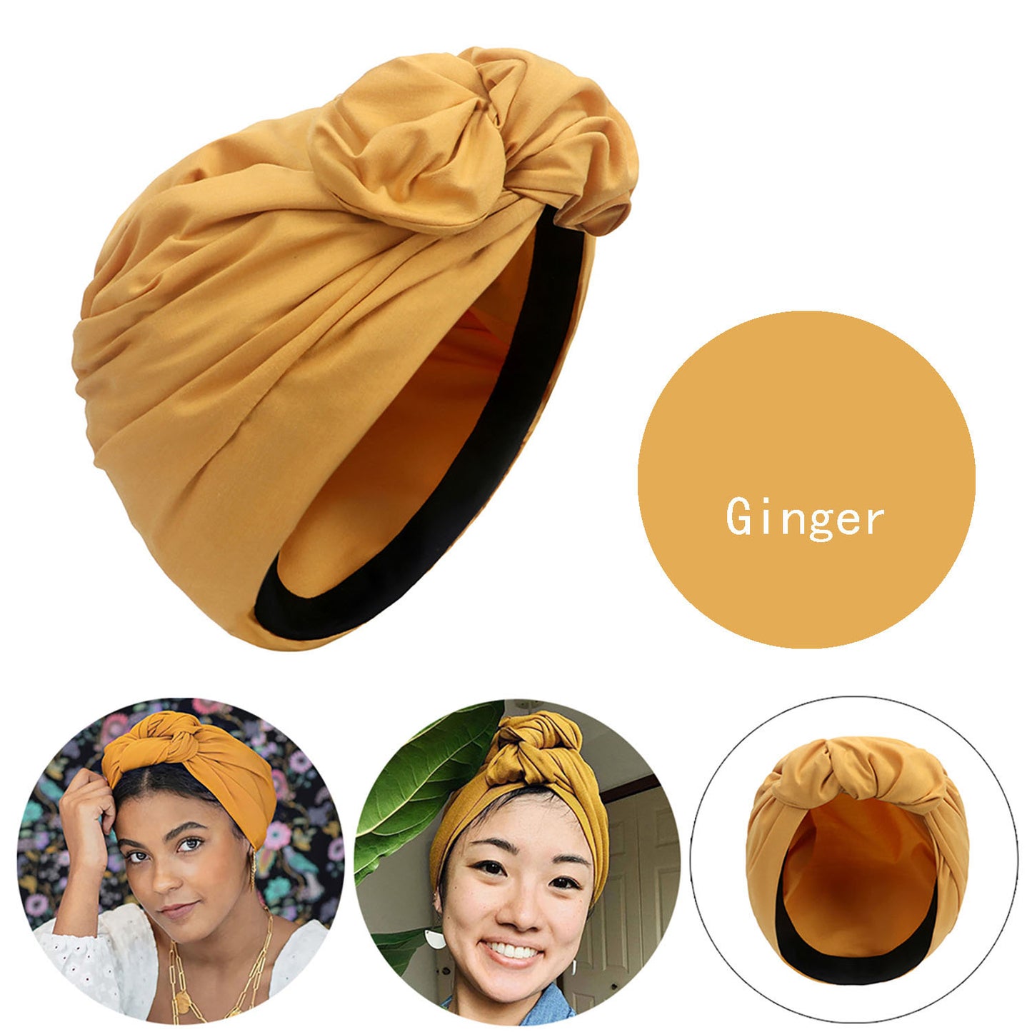 Adult fashionable turban French retro turban multi-strap turban